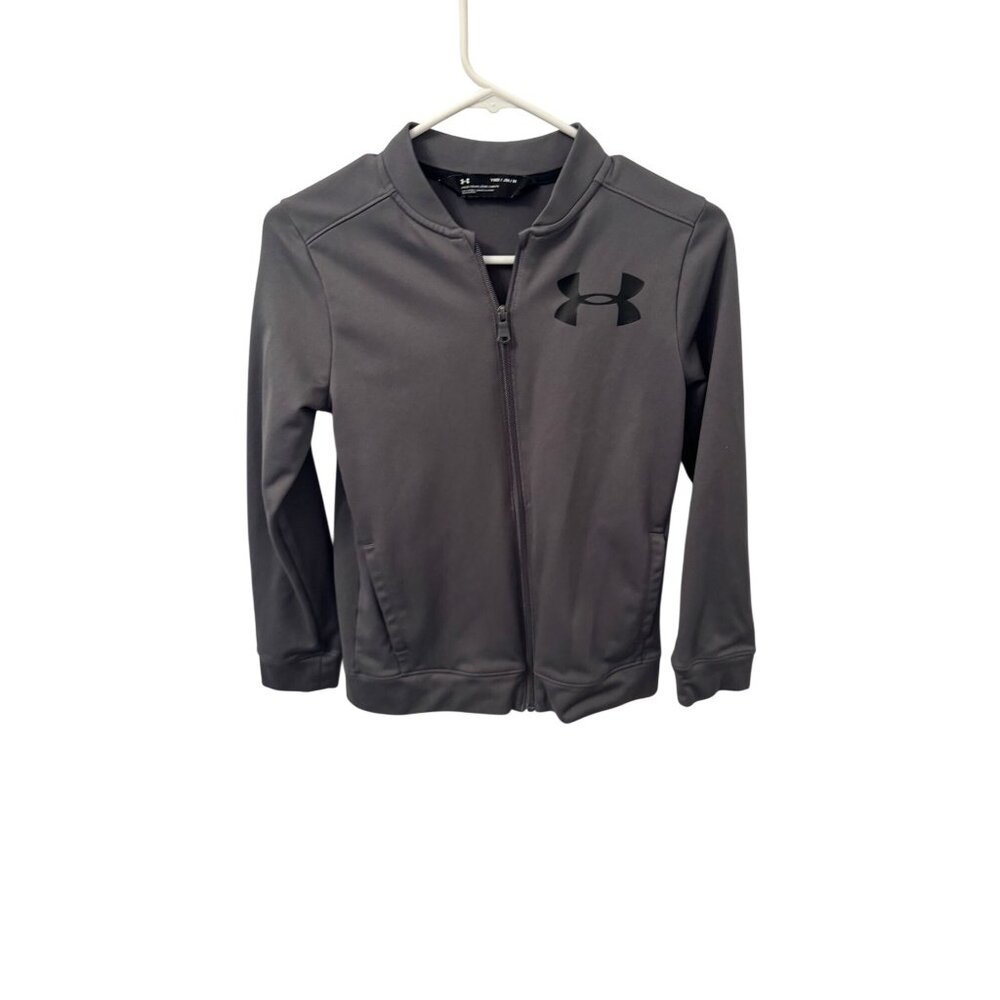 Under Amour gray boy's zip up jacket size M